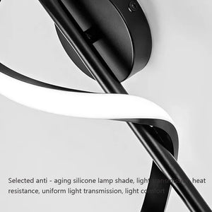 Nordic LED Wall Lamp Minimalist Bedside Sconce Black White Gold Indoor Light