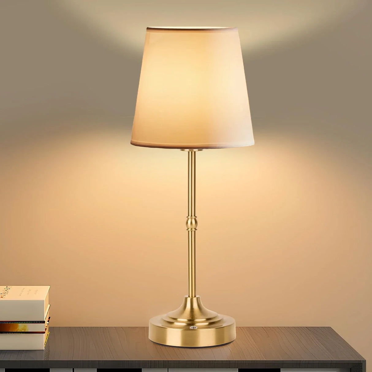 LED Touch Table Lamp Rechargeable Cordless Dimmable Bedside Reading Light