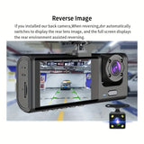 1080P Dash Cam with IR Night Vision and 3-Channel Recording
