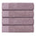 Honeycomb Textured Waffle Border Cotton Bath Towels, Set of 4 - Bath Towel by Superior Brand