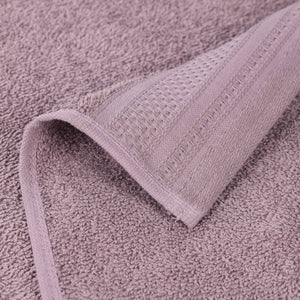 Honeycomb Textured Waffle Border Cotton Bath Towels, Set of 4 - Bath Towel by Superior Brand