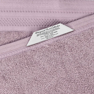 Honeycomb Textured Waffle Border Cotton Bath Towels, Set of 4 - Bath Towel by Superior Brand