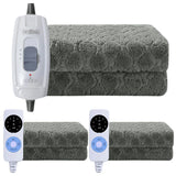 220V Electric Blanket Single Control Plush Heated Winter Throw Warm Velvet