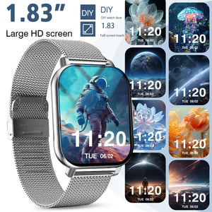 Sports Smart Watch Bluetooth Call Fitness Tracker Message Notifications for iOS Android