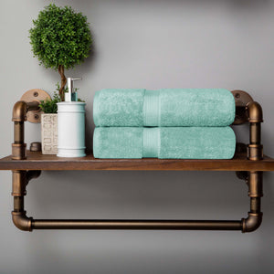 Madison Egyptian Cotton Plush Thick Absorbent Bath Towel Set of 2