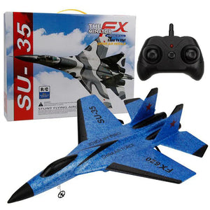 Kids RC Airplane 2.4GHz Fighter Jet Glider Remote Control Plane