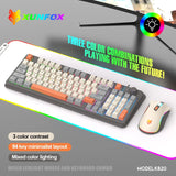 60% Wired Gaming Keyboard – 61-Key Compact RGB Backlight Waterproof for PC & Mac