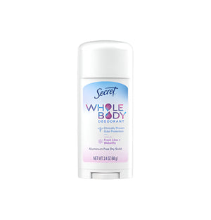 Secret-Whole-Body-Deodorant-Fresh-Lilac-&-Waterlily-2.4oz-New-Deodorants