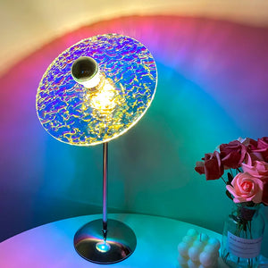 Sunset Projection Lamp Rainbow LED Night Light USB Photography Wall Decor