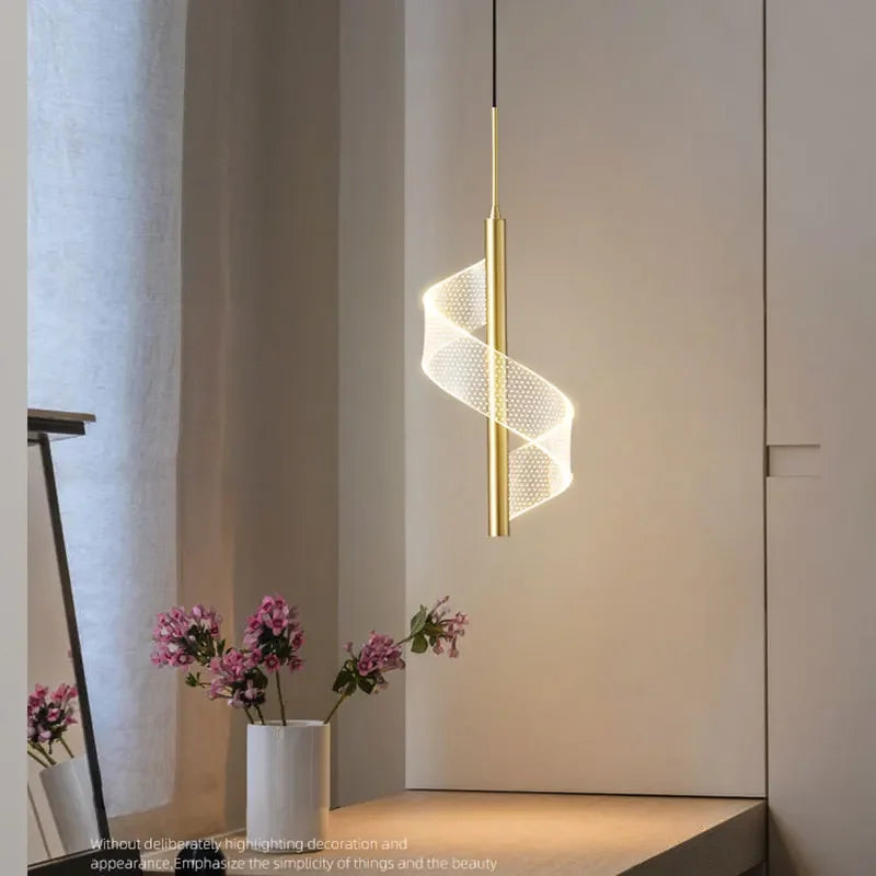 Modern LED Pendant Light Hanging Lamp for Living Room Bedroom Cafe Bar Aisle