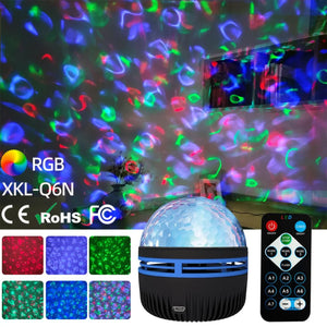 Galaxy Projector Aurora Star Light with Remote RGB 360° LED Night Light USB