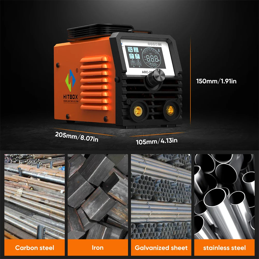 HITBOX ARC200S 2-in-1 ARC TIG MMA Welding Machine IGBT Inverter 220V 10-200A