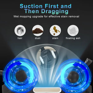 Automatic Sweeping Robot Vacuum – 3-in-1 Mop, Suction & Smart Home Cleaner