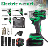 380Nm 21V Brushless Cordless Electric Wrench High Torque Impact Tool