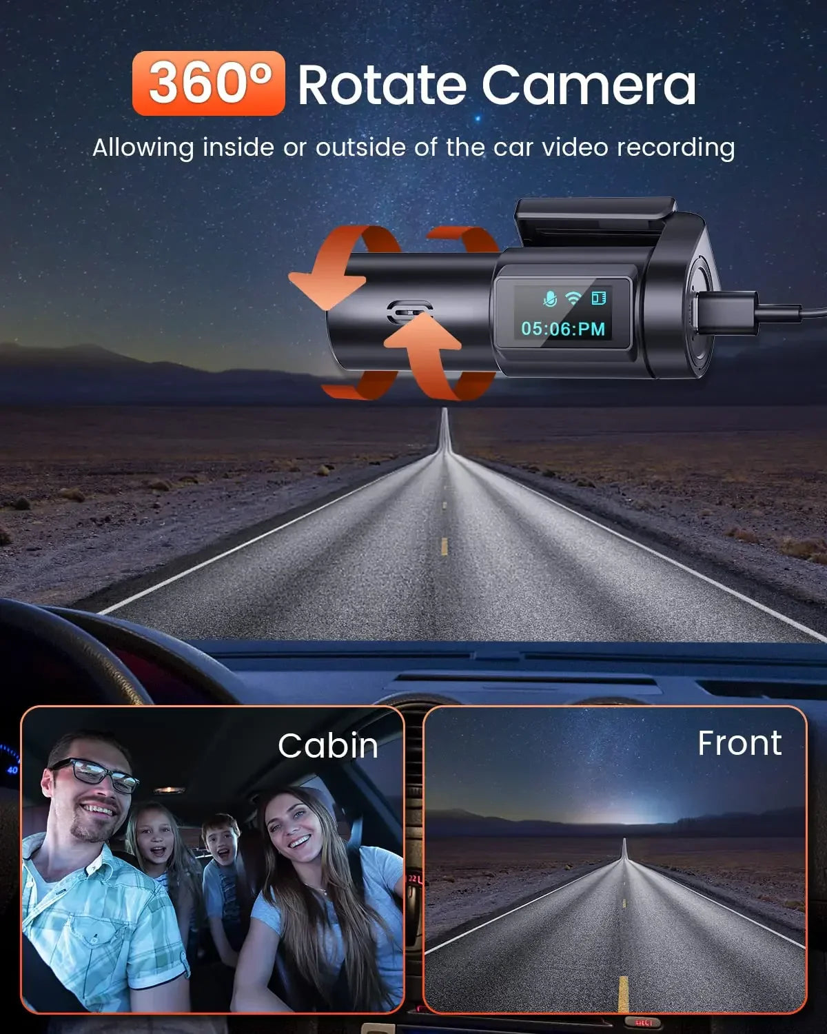 1080P Dash Cam Mini Car DVR Night Vision 24H Parking Monitor Auto Recording