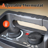 1500W Electric Space Heater – Utility Heater 5120 BTU with Thermostat Control