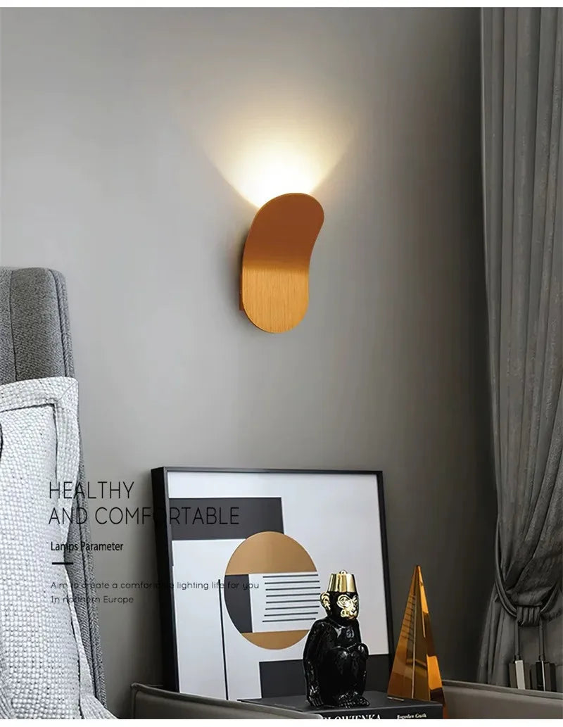 LED Aluminum Wall Light Modern Indoor Lamp for Living Room Staircase Loft