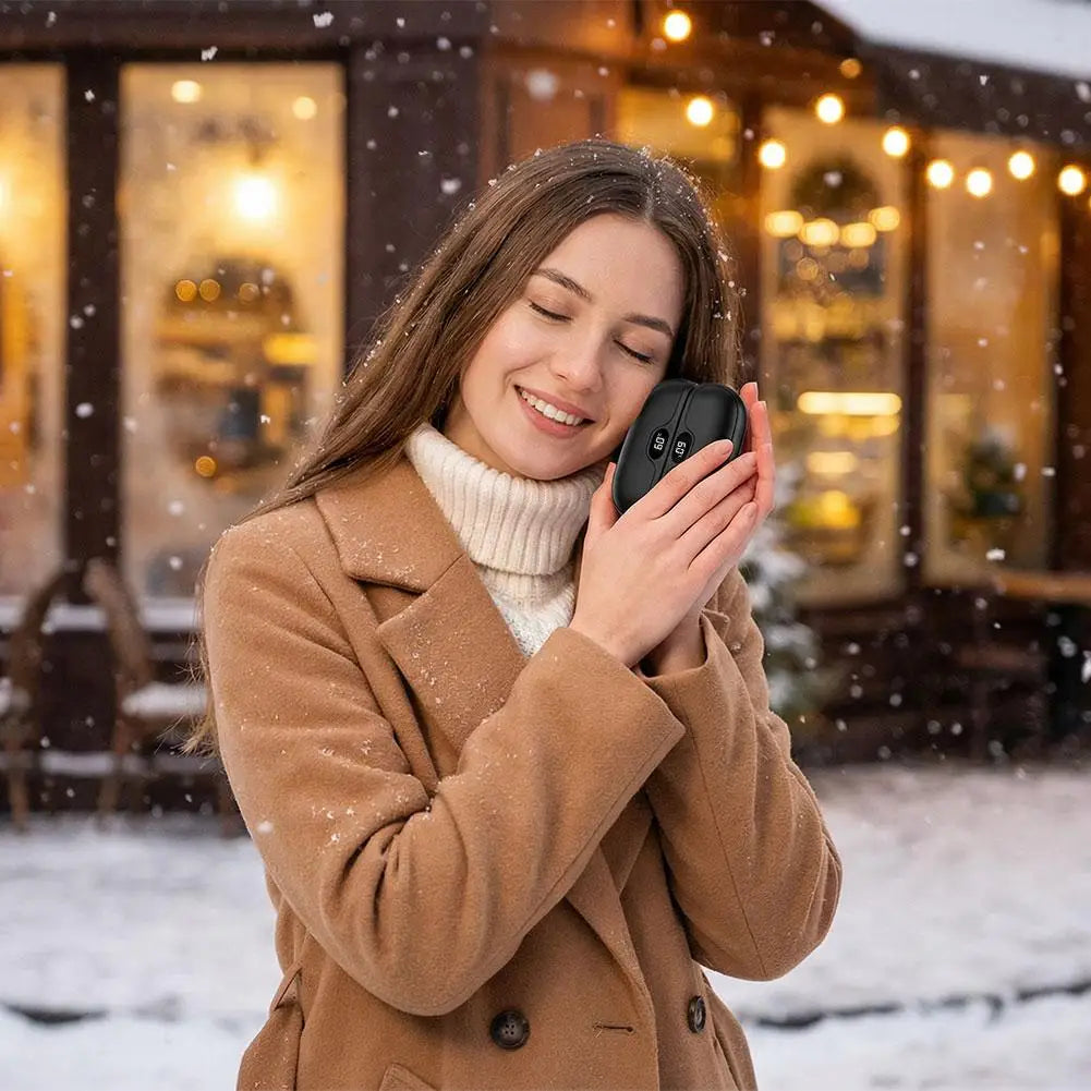 2-in-1 Magnetic Rechargeable Hand Warmer Fast Heating Pocket Heater for Winter
