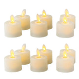 4/6PCS LED Flameless Moving Wick Candles – Remote Control Realistic Wedding Decor