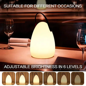 USB Rechargeable LED Camping Lamp RGB Ambient Light Remote Control