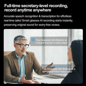 AI Camera Smart Glasses Color-Changing Translation Photo Video Recording Sunglasses
