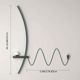 2pcs Modern Adjustable LED Wall Sconce 31.5" Arched Bedside Lamp 3000K Warm Glow