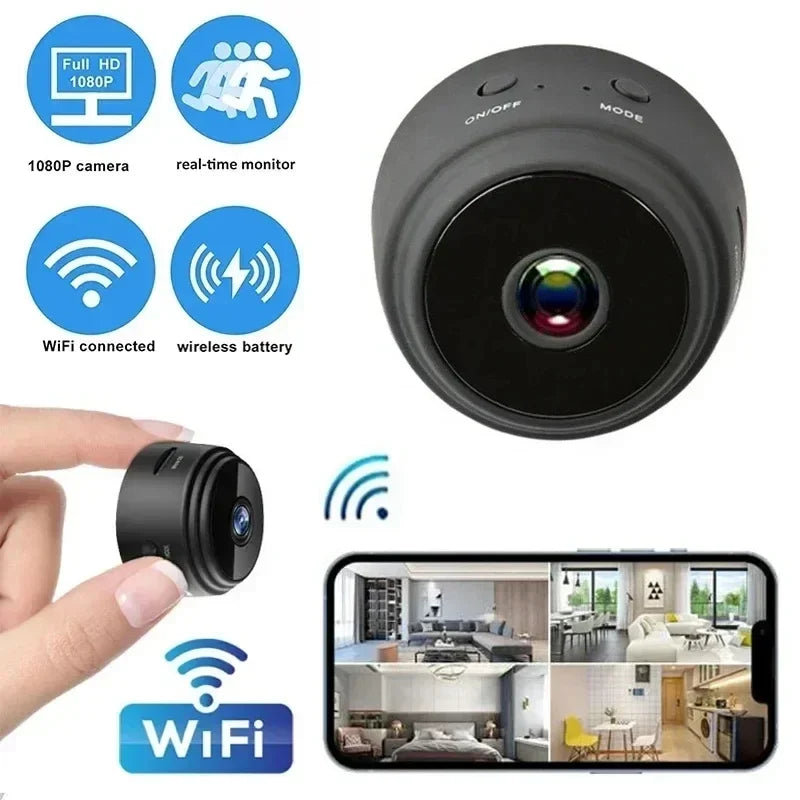 A9 HD WiFi Security Camera Smart Home Monitor Wireless Video Surveillance Cam