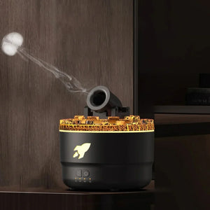 Volcanic Aromatherapy Humidifier Jellyfish Spray Diffuser with 7 Color Night Light