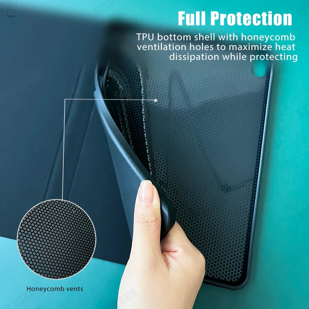 Wireless Keyboard Case with Mouse for 10.2 Tablet Touchpad Magnetic Cover