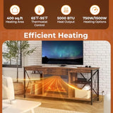 23 Inch Electric Fireplace Insert with Heater 1500W – Adjustable Flame Home Decor