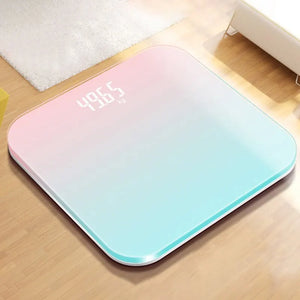 Digital Bathroom Scale Glass LED Display Body Weight Scale Smart Electronic Balance