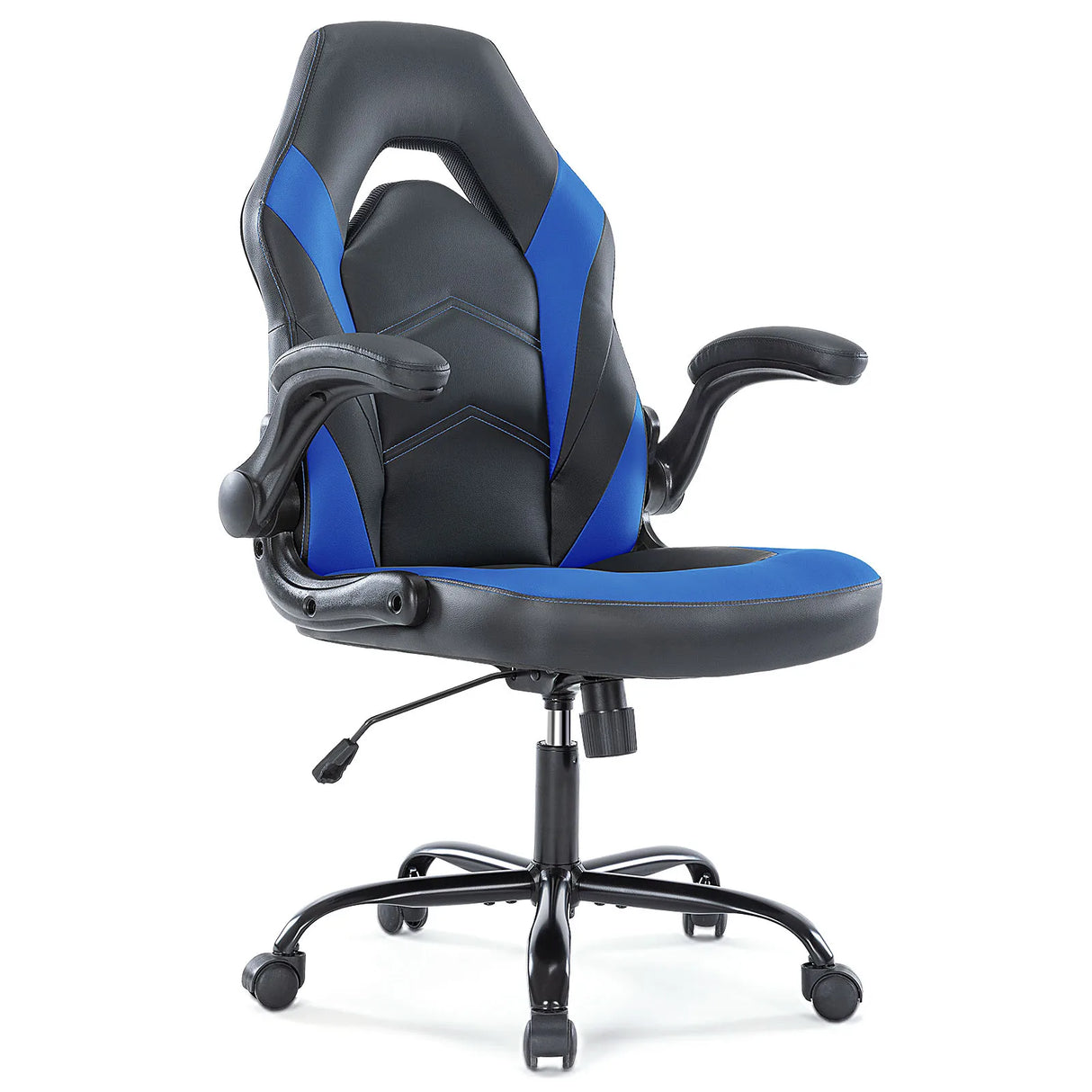 Ergonomic PU Leather Gaming Chair Adjustable Office Desk Chair Flip-Up Armrests