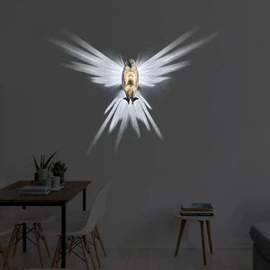 3D Owl Wall Lamp – Bird Sconce Light Halloween Eagle Projector Home Decor