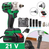 380Nm 21V Brushless Cordless Electric Wrench High Torque Impact Tool