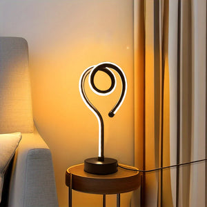 LED Water Ripple Nightlight USB Rechargeable RGB Table Lamp with Remote Control