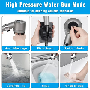 High Pressure Handheld Shower Head 3 Modes Filter Spa Spray with ON/OFF Water Save