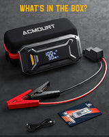 5000A Car Jump Starter 12V Portable Battery Booster Power Bank for Gas Diesel