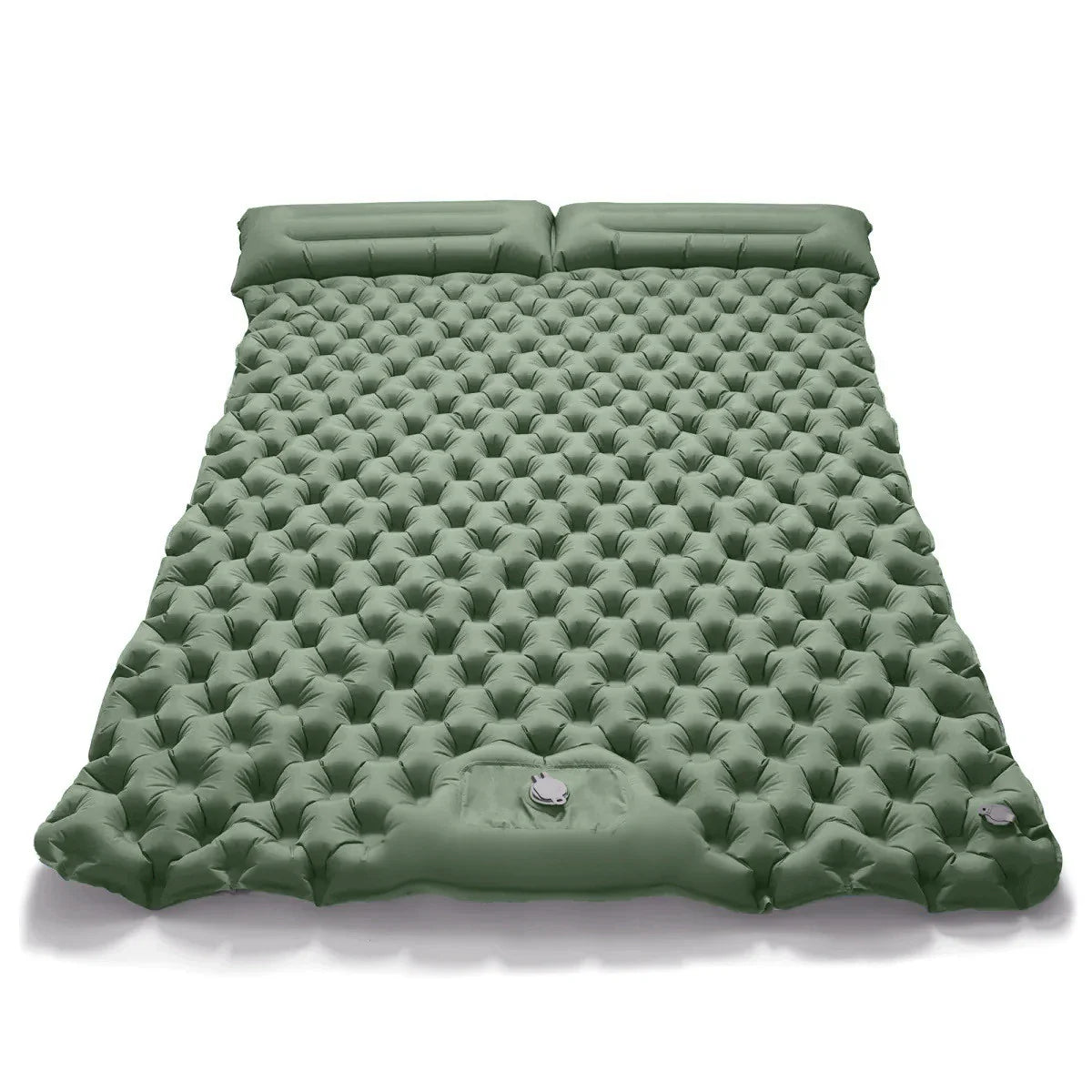 Outdoor Double Inflatable Mattress Extra Wide Camping Sleeping Pad Ultralight Bed