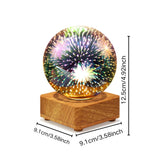 3D Christmas Table Lamp Romantic LED Night Light Bedroom Study Decor