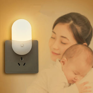 Plug In LED Night Light Eye Protection Bedside Lamp Baby Feeding Living Room