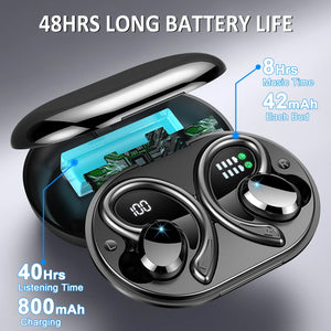 Wireless Bluetooth 5.3 Earbuds Stereo Bass In-Ear Noise Cancelling IP7 Waterproof