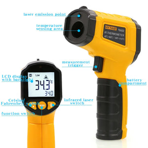 Infrared Non-Contact Thermometer TS380 – Handheld High-Precision Temperature Gauge