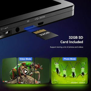 7 Inch LCD Digital Microscope 1200X 1080P Coin Soldering Camera