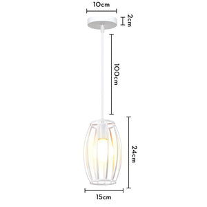 Retro Loft Industrial Pendant Light Wrought Iron Metal Ball E27 Hanging Lamp