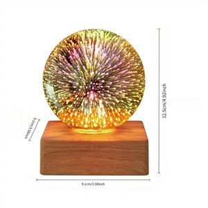 3D Christmas Table Lamp Romantic LED Night Light Bedroom Study Decor