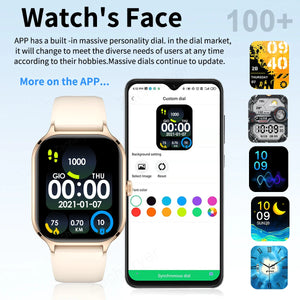 Smart Watch Bluetooth Call Fitness Tracker Sports Modes Notifications for iOS Android