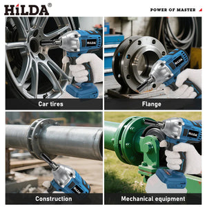 18V Cordless Impact Wrench 1/2 Inch Brushless Electric Socket Tool