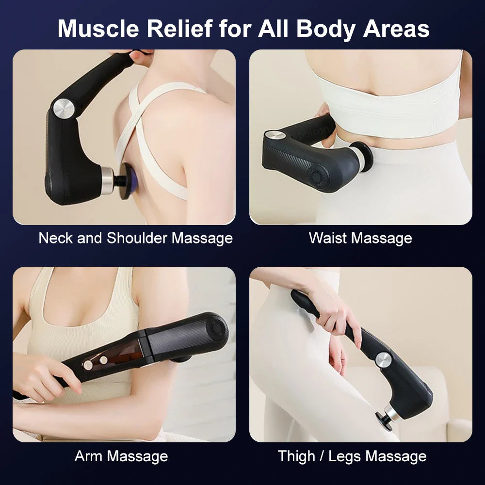 Fascia Massage Gun Electric Muscle Massager for Neck Back Shoulders Full Body
