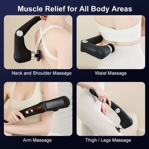 Fascia Massage Gun Electric Muscle Massager for Neck Back Shoulders Full Body