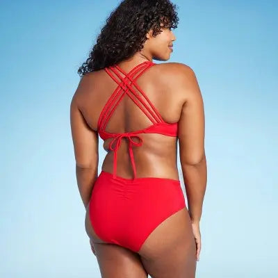 Shade & Shore Women's Monokini Strappy Back One Piece Swimsuit Cut Out